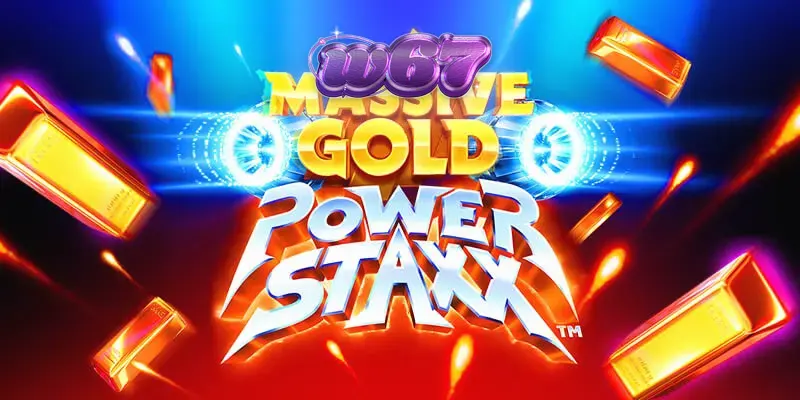Tampilan layar game Massive Gold Power Staxx pada perangkat seluler